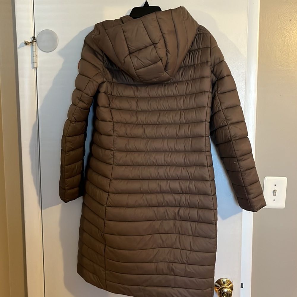 Save the Duck Giga hooded puffer jacket in coffee brown - good condition - Picture 7 of 7